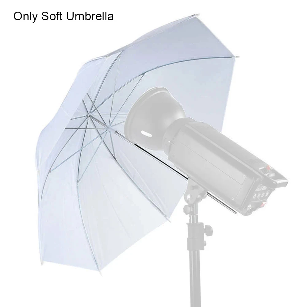 Photography Umbrella - 20-calowe oświetlenie studyjne Flash Półprzezroczysty biały