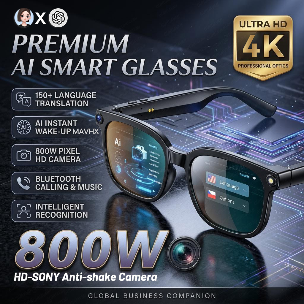 Okulary Smart Glasses 4K 8MP d – Photography Japanese recenzja i cena