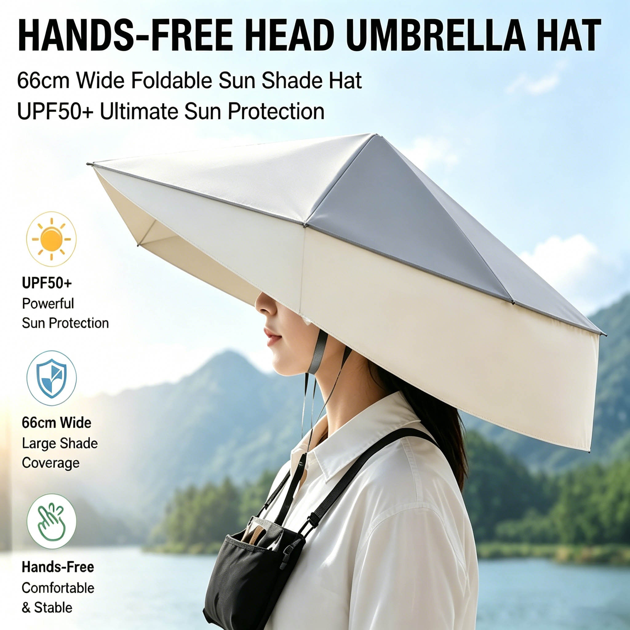 Składany kapelusz-parasol z oc – Photography Umbrella recenzja i cena